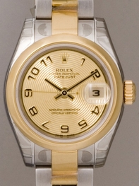 Gold Rolex 179163 Womens Stainless Steel Watch