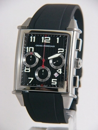 Swiss Automatic Girard Perregaux 25840-11-611-FK6 Mens Black Textured Watches