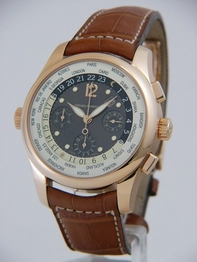 Girard Perregaux Worldwide Time Control 49800.52.251.BA6A 18kt Rose Gold Case Swiss Watch