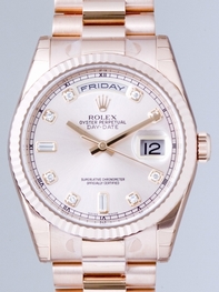 Rolex 118235 Rose Diamonds Watch