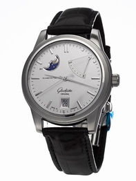 Glashutte Senator Navigator 39-44-04-12-04 Stainless Steel Case Swiss Watch