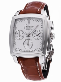 Glashutte Mens Stainless Steel Watch 39-31-53-52-04