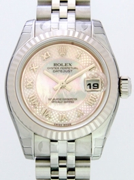 Rolex Datejust Ladies 179174 Stainless Steel Case Swiss Watch