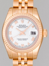 Rolex President Ladies 179175 18kt Rose Gold Case Swiss Watch