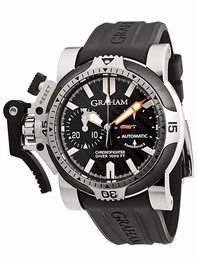 Carbon Dial Graham 2OVDIVAS.B03A.K10B Mens Stainless Steel Watch