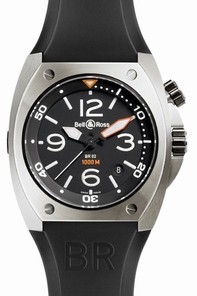 Mens Bell Ross BR02 BR 02-92 Stainless Steel Watch