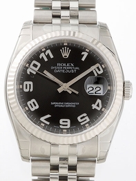 Automatic Rolex 116234 Mens Black Concentric Arabic Watches