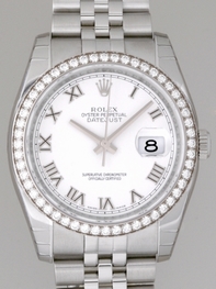 Automatic Rolex 116244 Mens White Roman number Watches