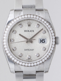 Automatic Rolex 116244 Mens Silver Jubilee Diamond Watches