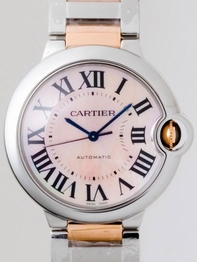 White Cartier W6920033 Mens Yellow Gold Watch