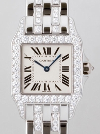 Cartier Santos WF9010YC White Dial Watch