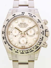 Rolex 116509 Silver Diamonds Watch