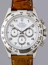 Rolex Daytona 116519MTRL 18K White Gold Case Swiss Watch