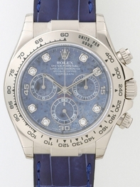 Automatic Rolex 116519 Mens Blue Sodalite Diamonds Watches