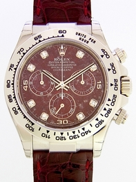 Automatic Rolex 116519 Mens Brown Sodalite Diamonds Watches