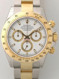 Rolex Daytona 116523WSO 18kt Yellow Gold And Stainless Steel Case Swiss Watch