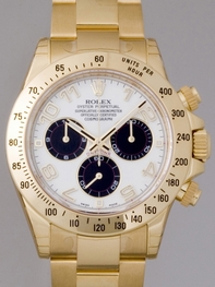 Rolex Daytona 116528 18k Yellow Gold Case Swiss Watch