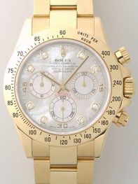 Rolex Daytona 116528MDO White Mother of Pearl Diamonds Dial Watch