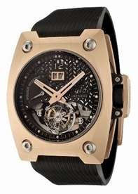 Mens Wyler Geneve Zagato 901.2.00.BB4.RBA Solid 18k rose gold, titanium and black carbon fiber Watch