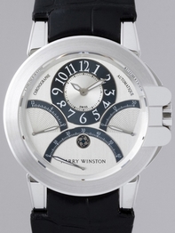 Harry Winston Ocean Collection 400.MCRA44WL.W Silver Dial Watch