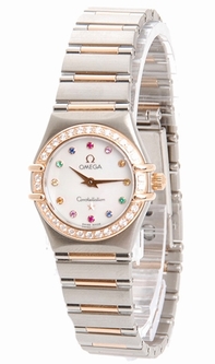 Quartz Omega 1360.79.00 Womens White Mother-of-Pearl Watches