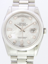 Mens Rolex President Mens 118206 Platinum Watch