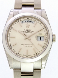 Rolex 118209 Automatic 18kt White Gold Watch