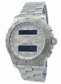 White Breitling A783G53PRS Mens Stainless Steel Watch