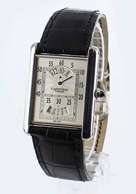 White Cartier W1554851 Mens White Gold Watch