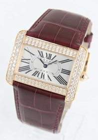 White Cartier WA301170 Mens Stainless Steel Watch