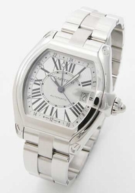 Mens Cartier Roadster W62032X6 Stainless Steel Watch