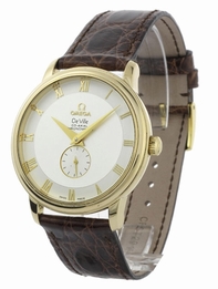 Silver Omega 4613.30.02 Mens 18K Yellow Gold  Watch