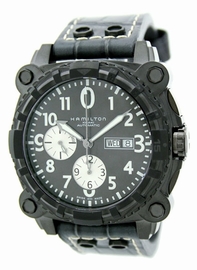 Black Hamilton H78696393 Mens Stainless Steel Watch