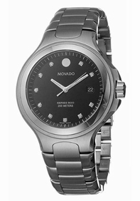 Movado 800 2600057 Black Dial Watch