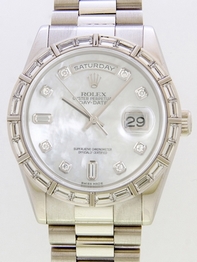 Rolex President Midsize 118366NCA Stainless Steel Case Swiss Watch