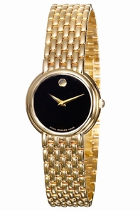 Movado Certa 605647 Black Dial Watch