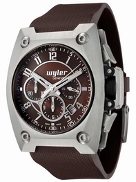 Mens Wyler Geneve Code R 100.4.00.CH1.RBR Stainless Steel Watch