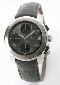 Black Baume Mercier MOA08221 Mens Stainless Steel Watch