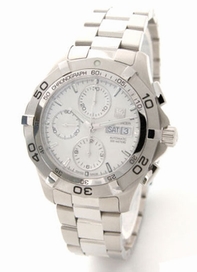 Silver Tag Heuer CAF2011.BA0815 Mens Stainless Steel Watch