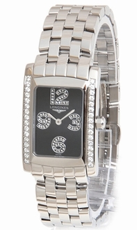 Mens Longines Dolce Vita L5.502.0.58.6 Stainless Steel Set With Diamonds Watch