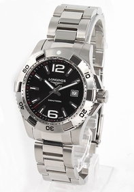 Black Longines L3.647.4.56.6 Mens Stainless Steel Watch