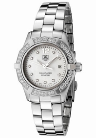 Tag Heuer Womens Diamond and Stainless Steel Watch WAF1416.BA0824