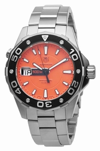 Orange Tag Heuer WAJ1113.BA0870 Mens Stainless Steel Watch