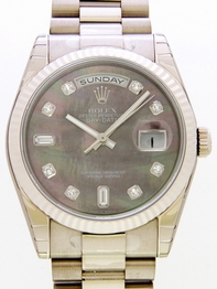 Rolex President Midsize 118239NCA White Gold Case Swiss Watch