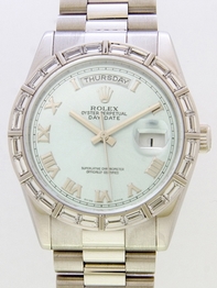 Rolex President Midsize 118366 Grey Dial Watch