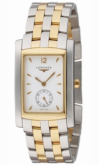 White Longines L5.670.5.18.8 Mens Stainless Steel and 18KT Yellow Gold Watch