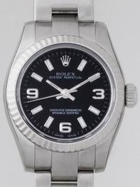 Black Rolex 176234 Mens Stainless Steel Watch