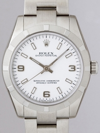 Rolex President Midsize 177210 White Gold Case Swiss Watch