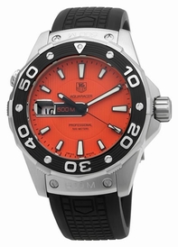 Orange Tag Heuer WAJ1113.FT6015 Mens Stainless Steel Watch