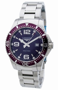 Blue Longines L3.640.4.86.6 Mens Stainless Steel Watch